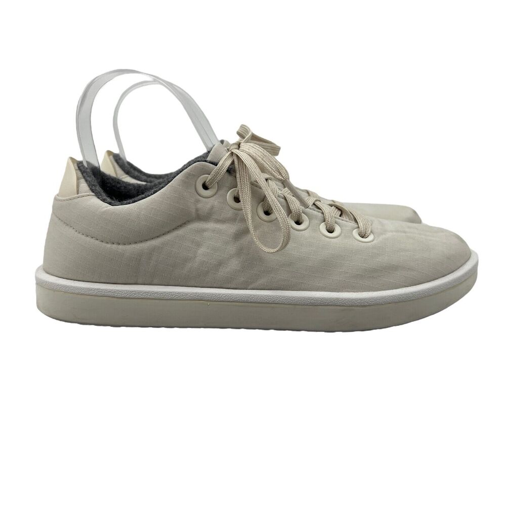 Allbirds Shoe Womens 9 Wool Piper Woven Sneaker Lace Up Off White Canvas